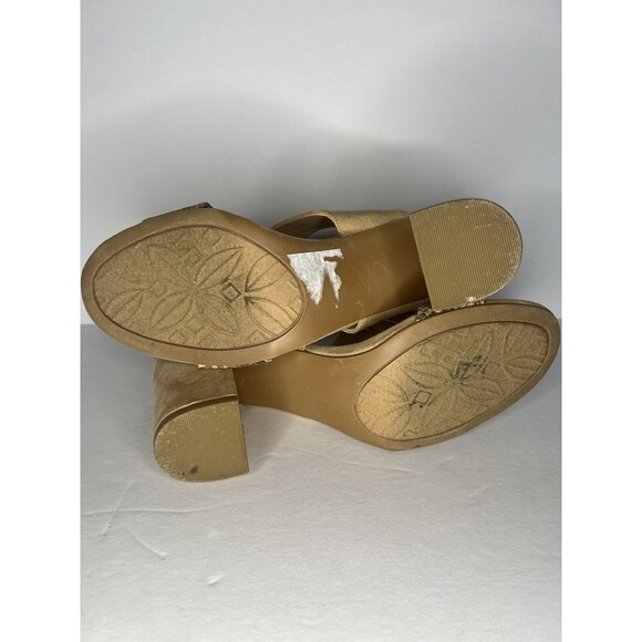 Chinese Laundry Snake Print Strappy Chunky Heels Size 8 - Picture 7 of 7